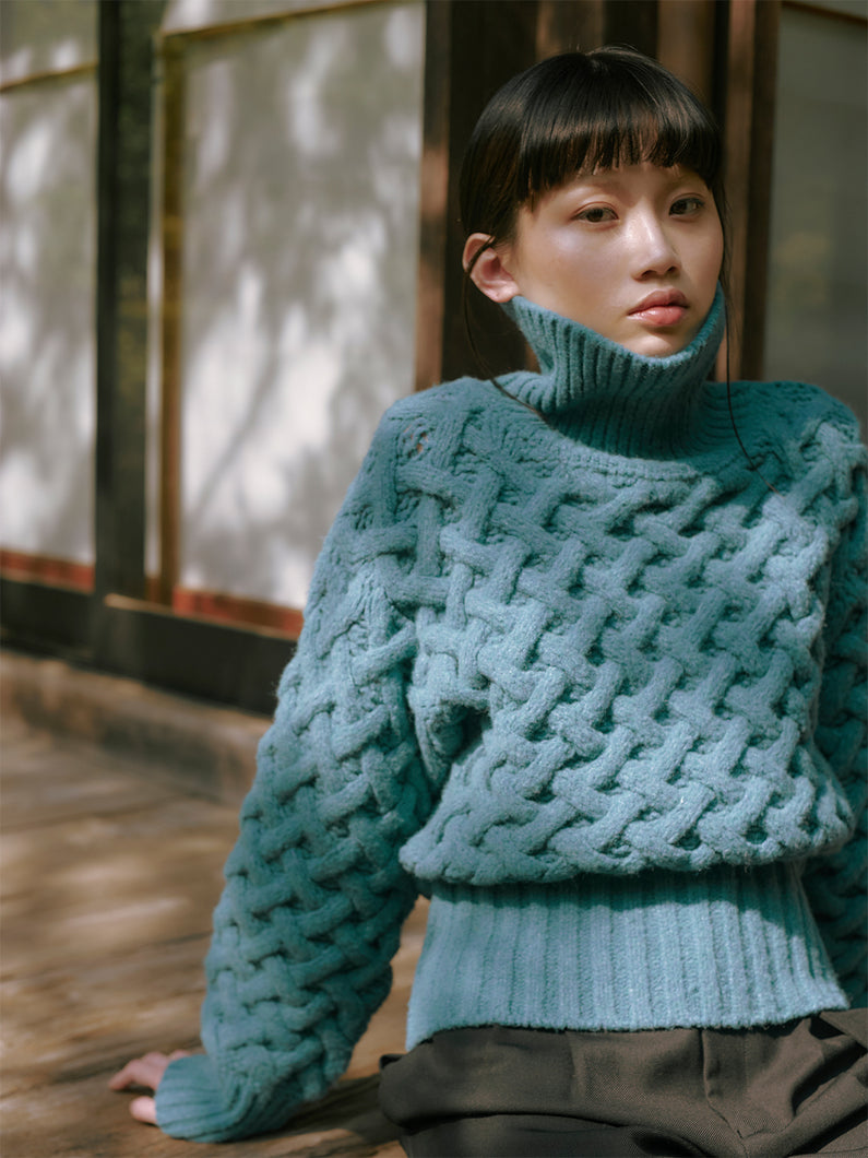 TELOPLAN Hiro Turtle Knit / MochaOneSizeカラー