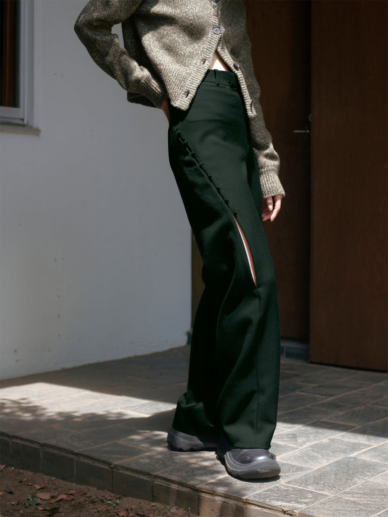 teloplan Haruki Trousers Gray テロプラン パンツ-