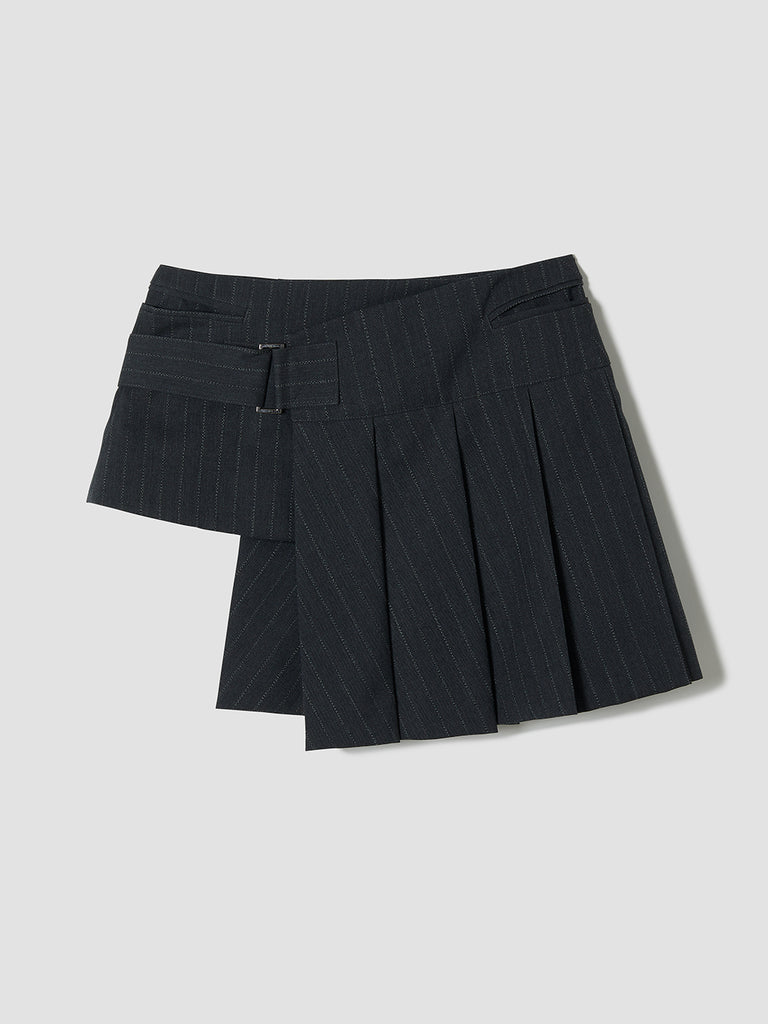 新しい季節 ひざ丈スカート TELOPLAN Obrecht Skirt / Black ひざ丈 