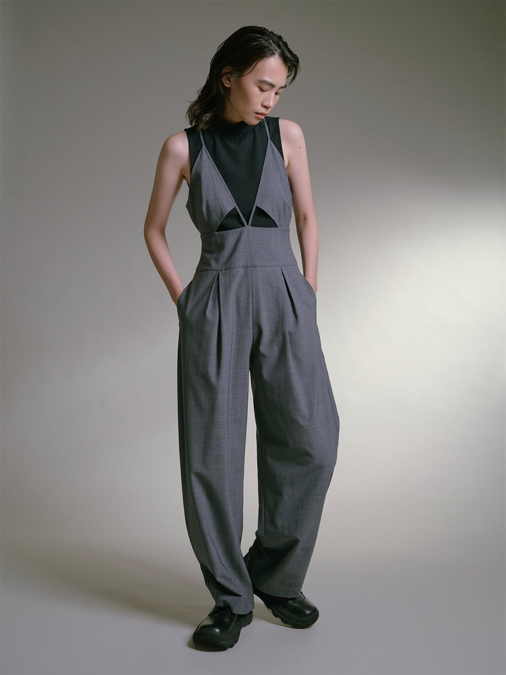 Joelle Jumpsuit / Gray – TELOPLAN