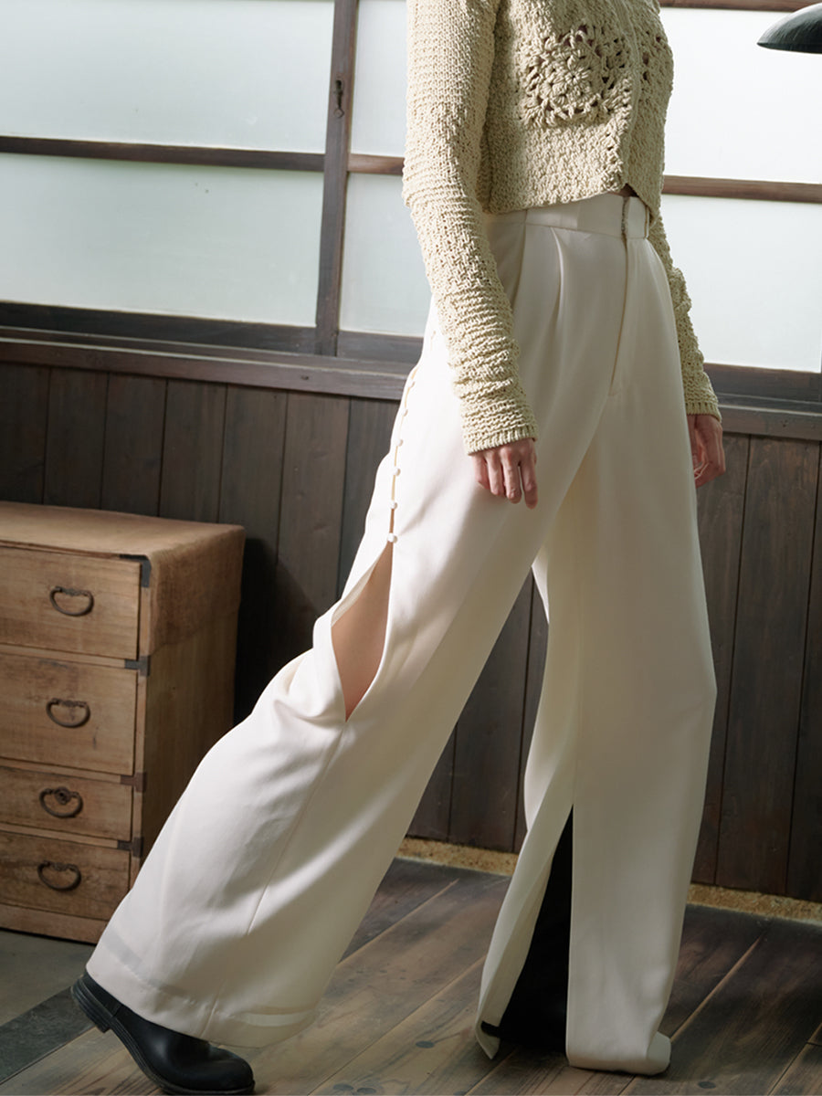 Aoi Trousers / White – TELOPLAN