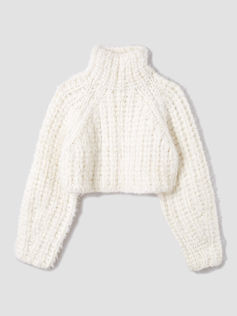 Teloplan / Fishermans Sweater / White