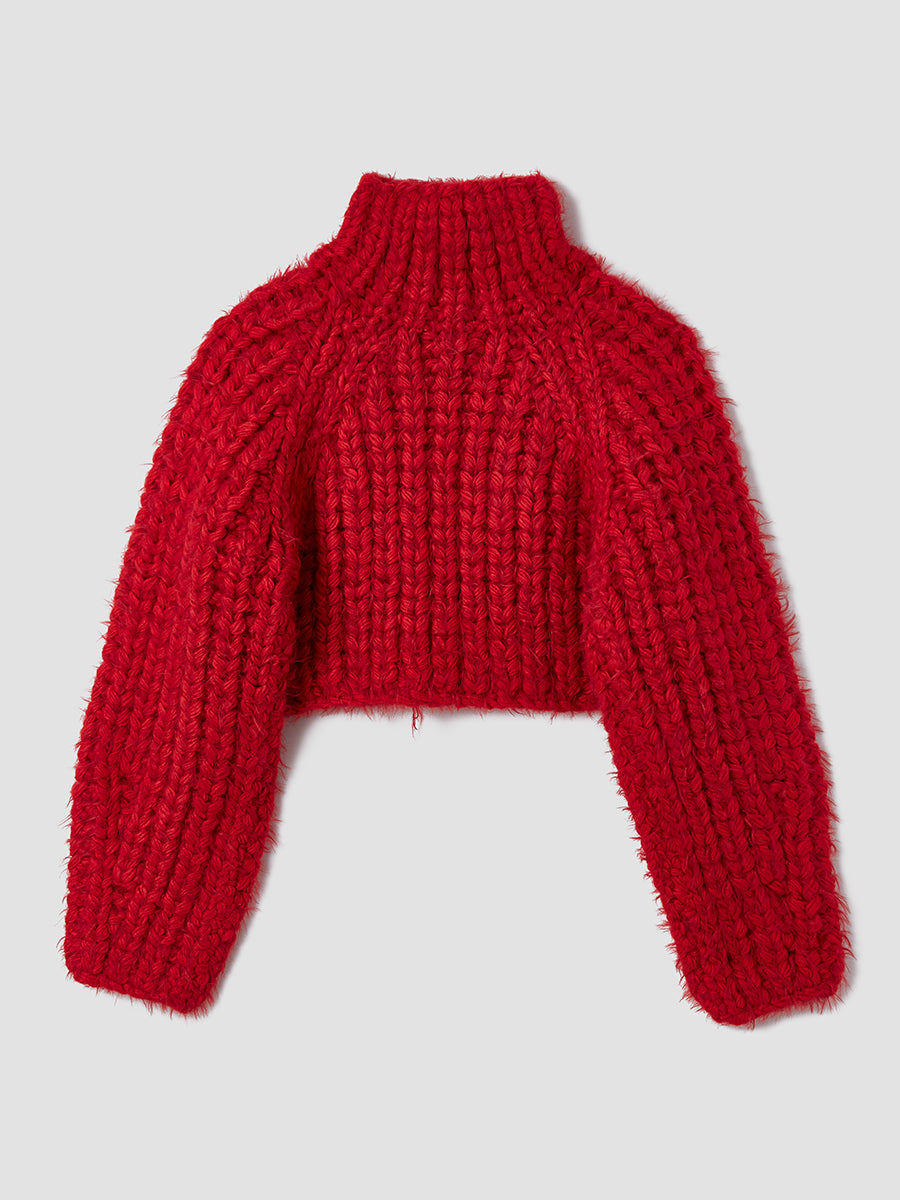 Fai Knit Top / Red