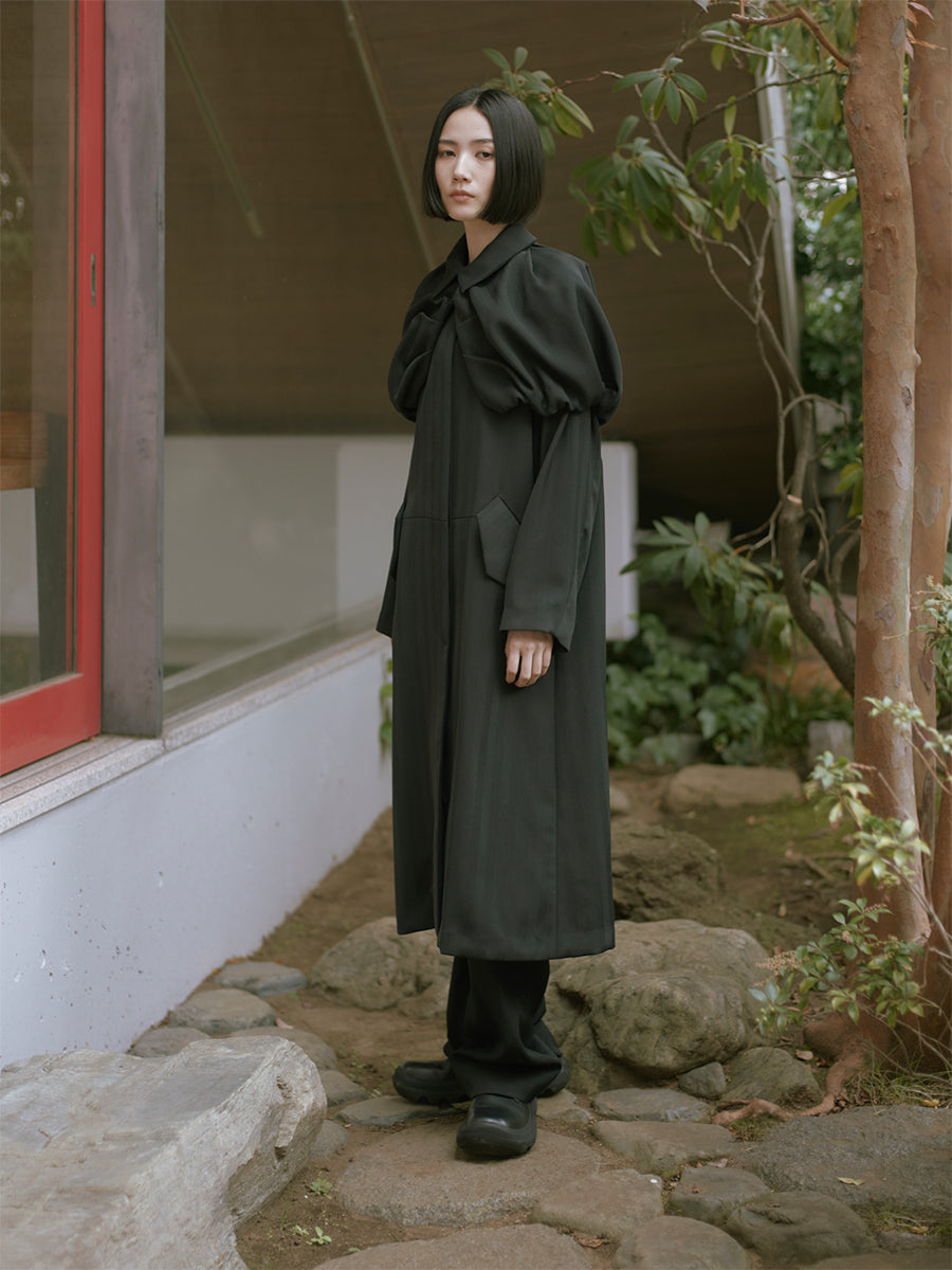 Toma Cape Coat / Black – TELOPLAN