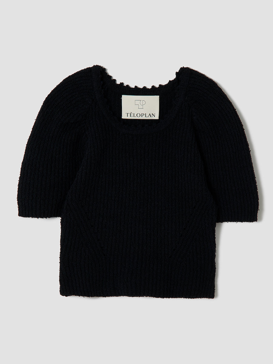 Aki Knit Top / Black – TELOPLAN