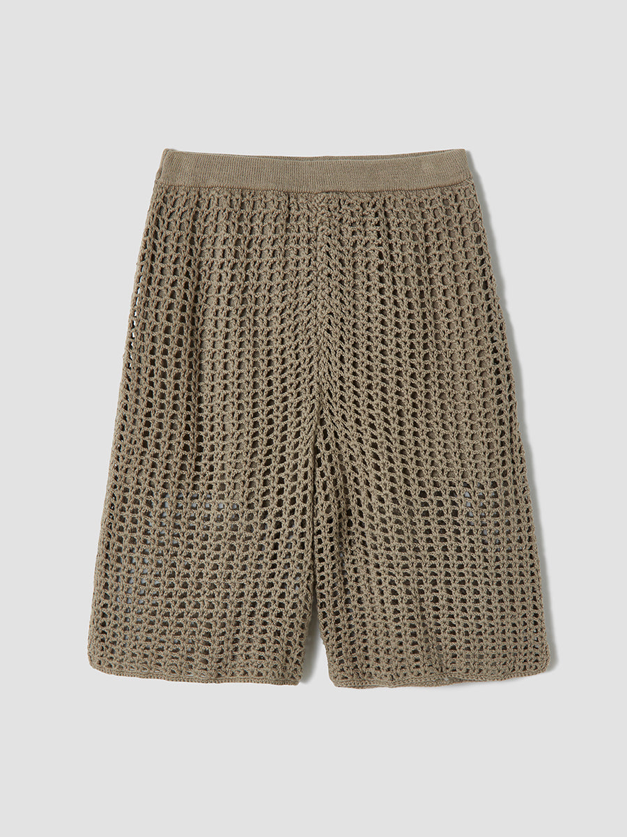 海外ブランド  / Shorts Crochet Omi Greige TELOPLAN – パンツ