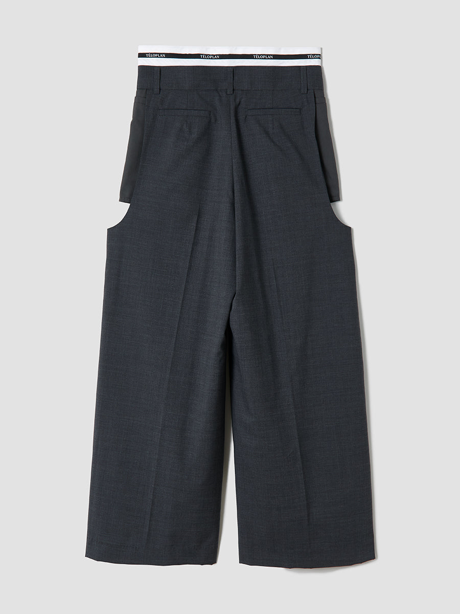 teloplan Haruki Trousers Gray テロプラン パンツパンツ - カジュアル