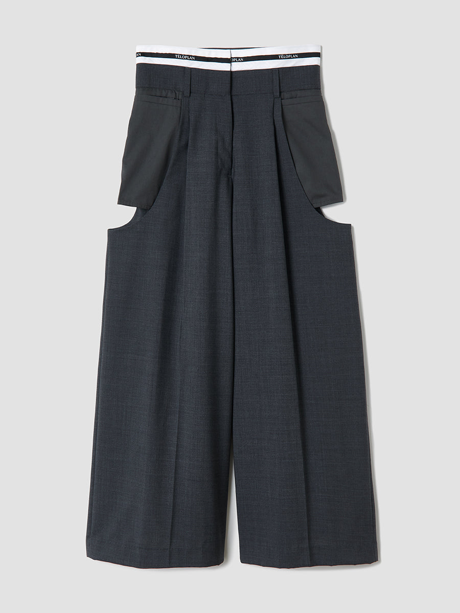 激安 Haruki TELOPLAN – Gray / Trousers パンツ