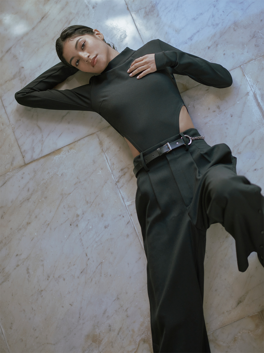 トップス TELOPLAN Teodoro Side Open LS-Tee black Teodoro Side Open LS-Tee/Black｜TĔLOPLAN | テーロプランの公式