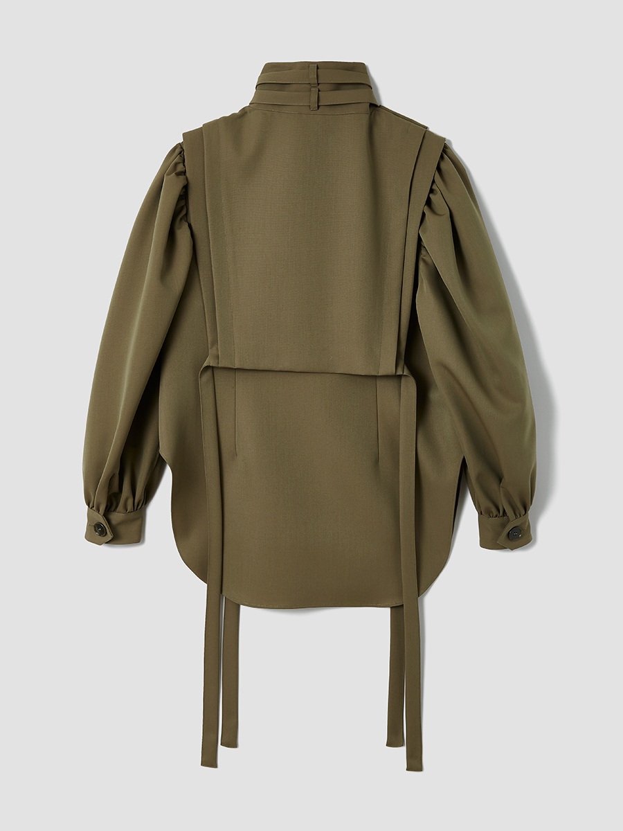 Eve military detail Blouse 詳細画像 Khaki 2
