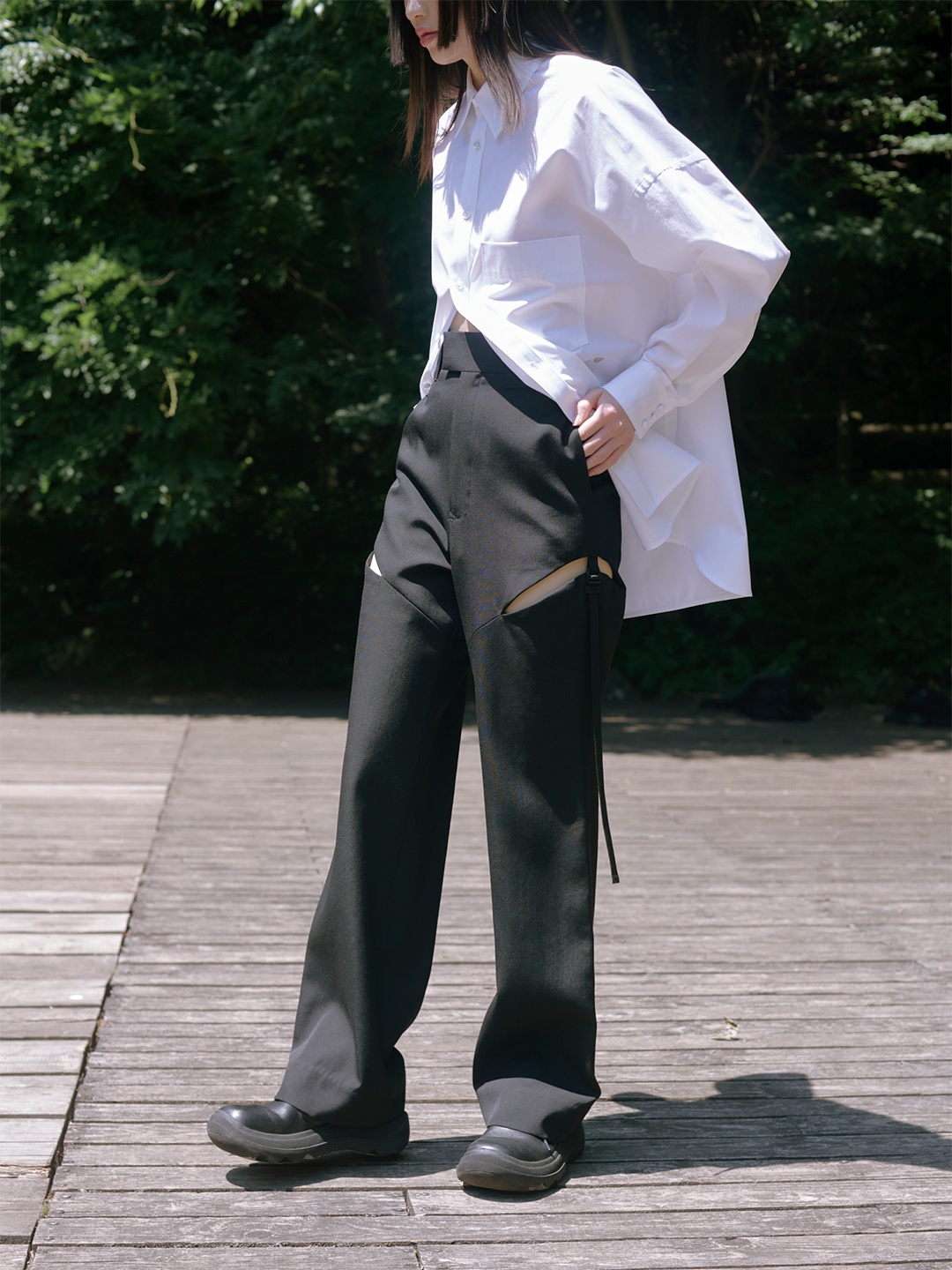 Wittawas Trousers/Black｜TĔLOPLAN | テーロプランの公式オンラインストア