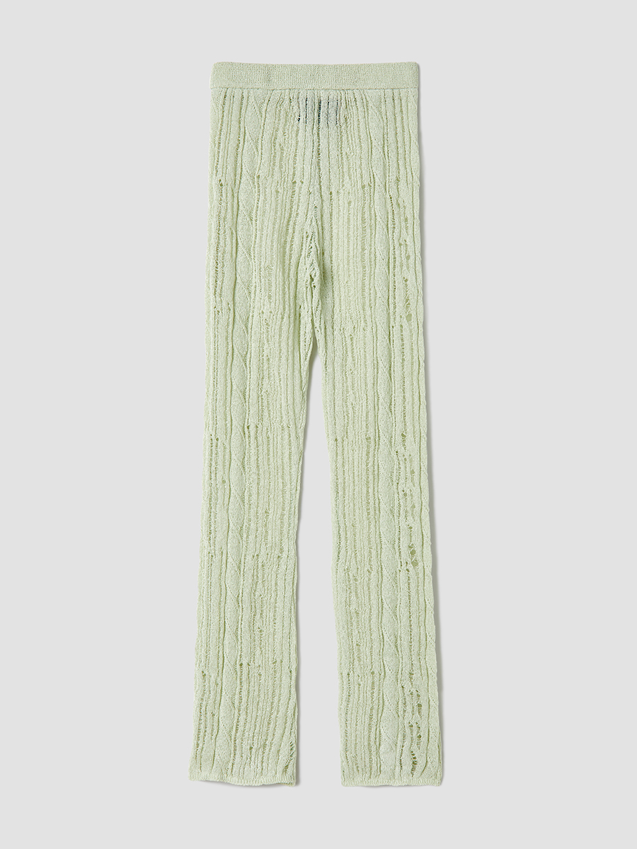Seji Cable Knit Pants 詳細画像 Mint 2