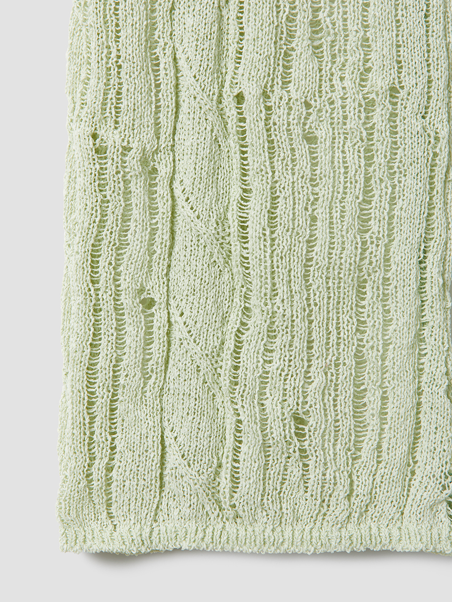 Seji Cable Knit Pants 詳細画像 Mint 3