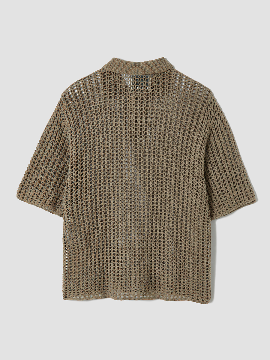 Omi Crochet Shirts 詳細画像 Greige 2