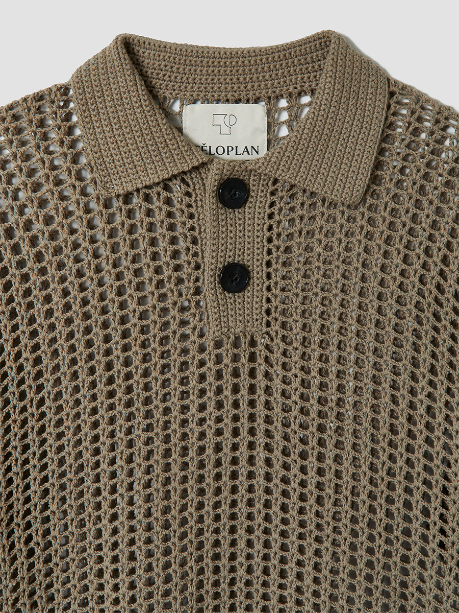 Omi Crochet Shirts 詳細画像 Greige 3