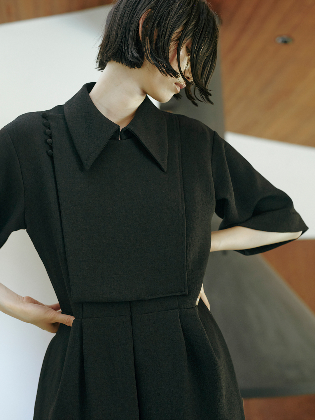 Uhlrich Jumpsuits/Black｜TĔLOPLAN | テーロプランの公式オンラインストア