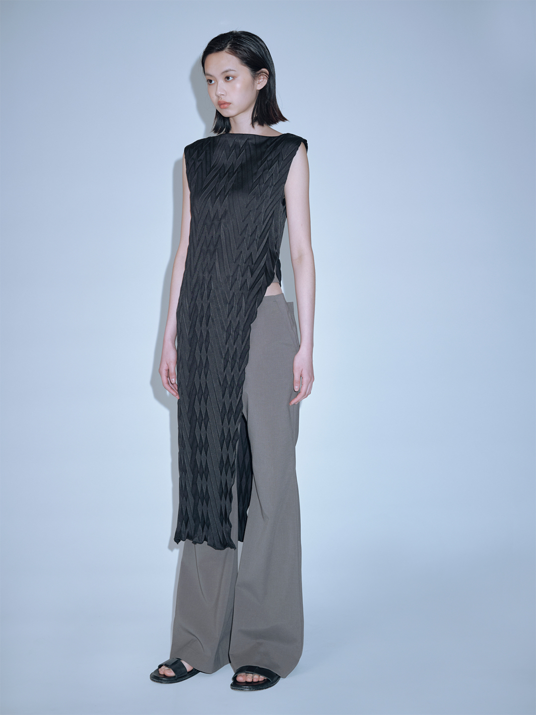 Poldi Pleats Dress 詳細画像 Black 1