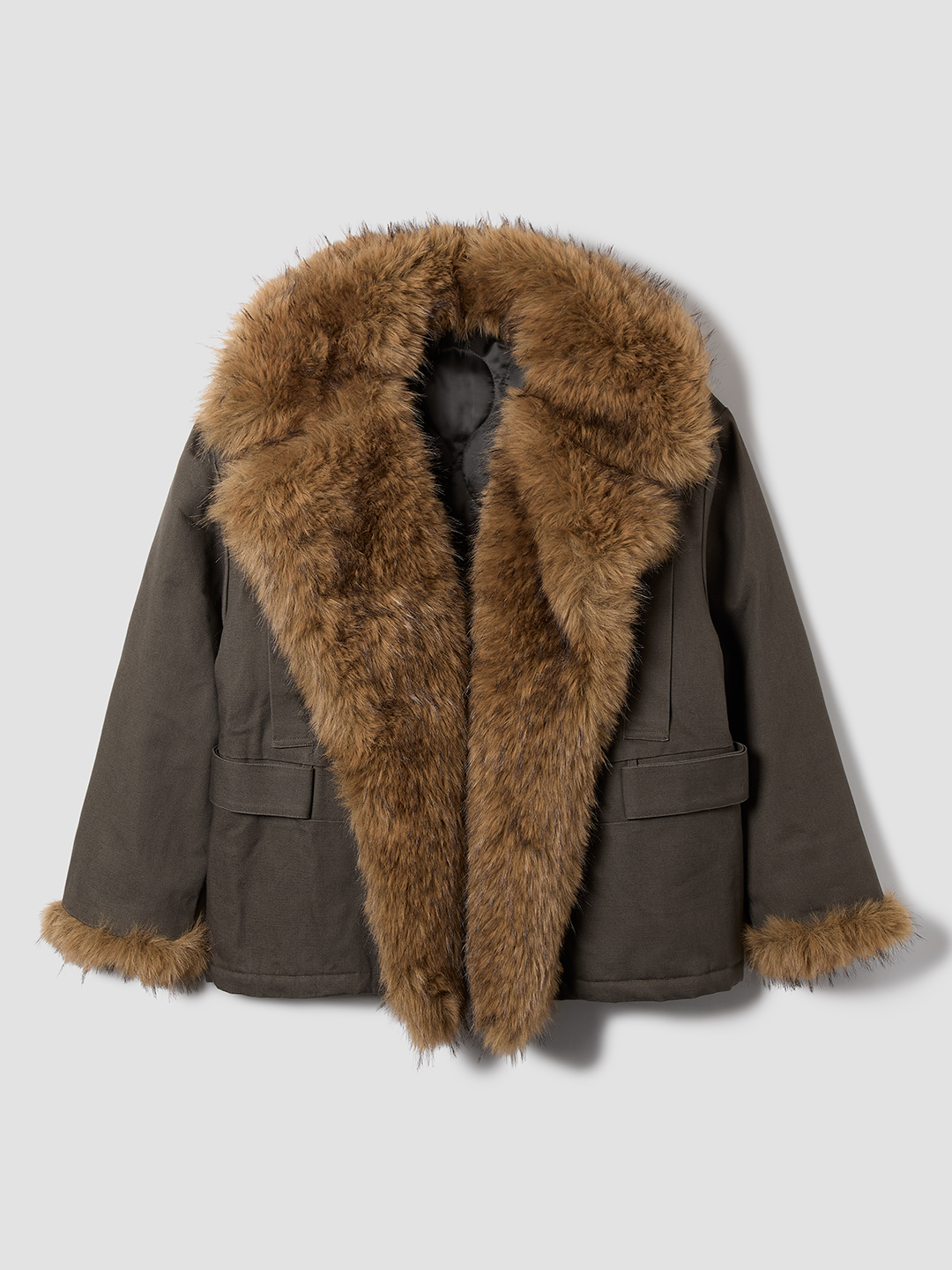Isobel Fur Coat 詳細画像 Gray 1