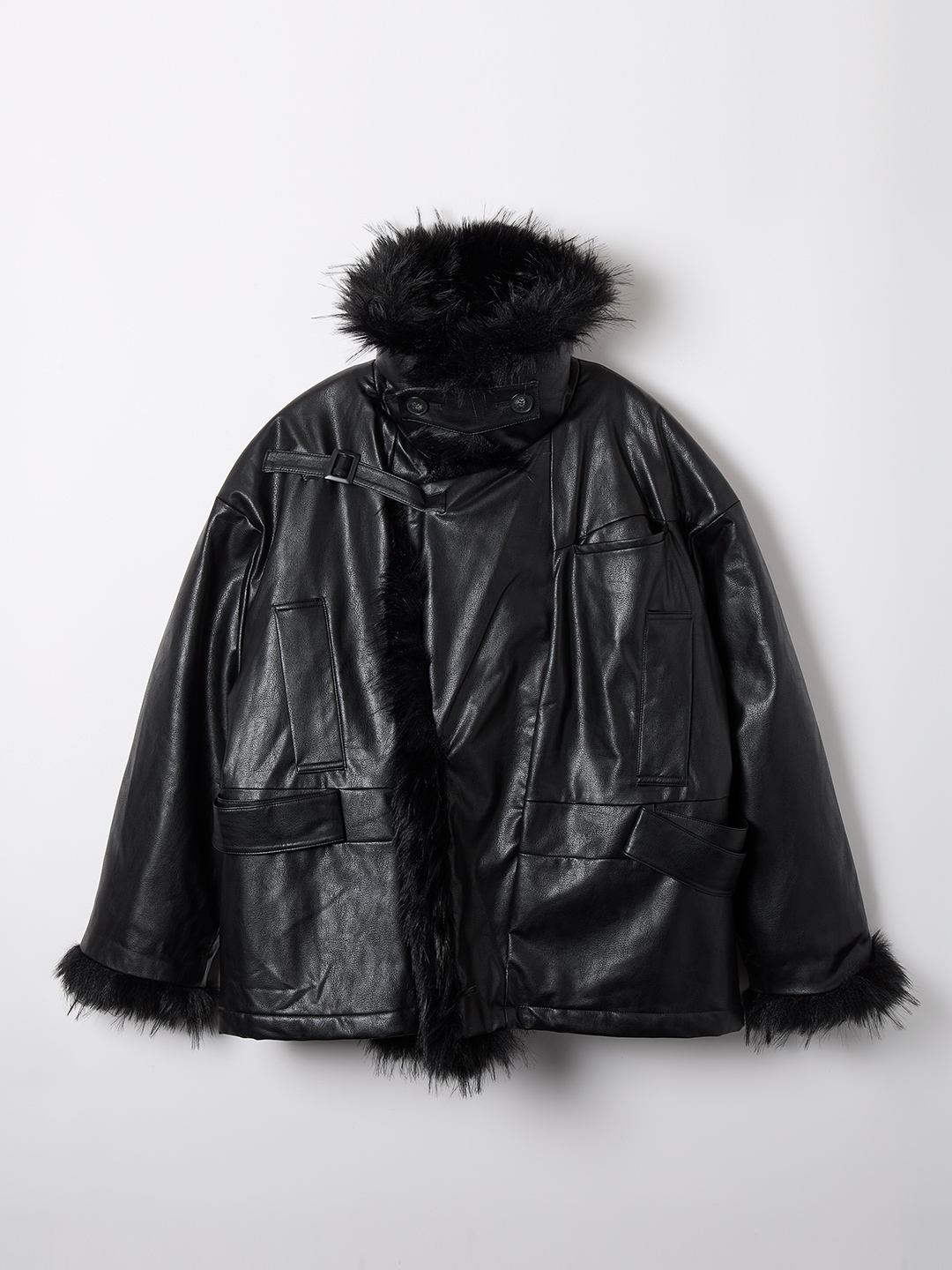 Eileen Fur Coat 詳細画像 Black 3