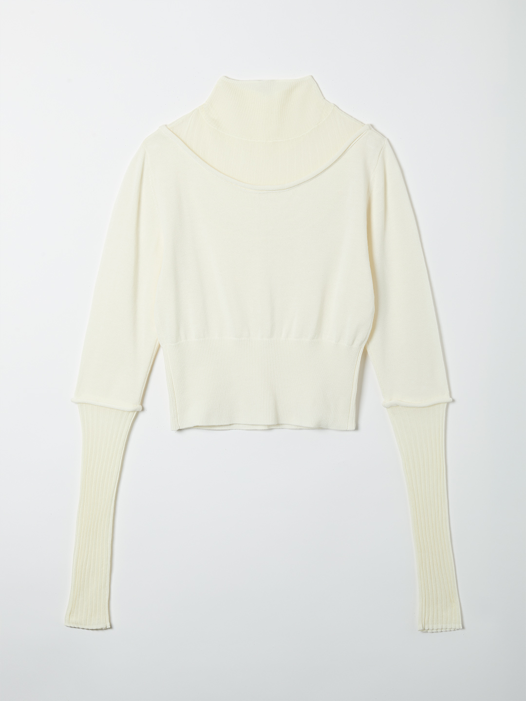 Jade Knit Top 詳細画像 White 2