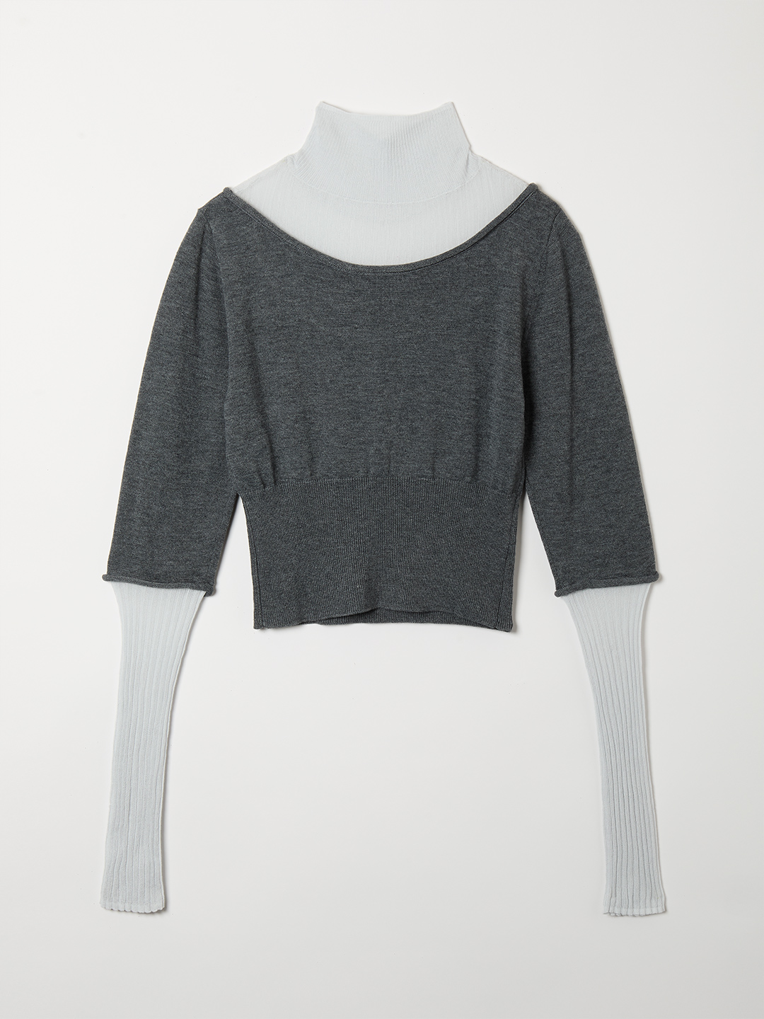 Jade Knit Top 詳細画像 Gray 2