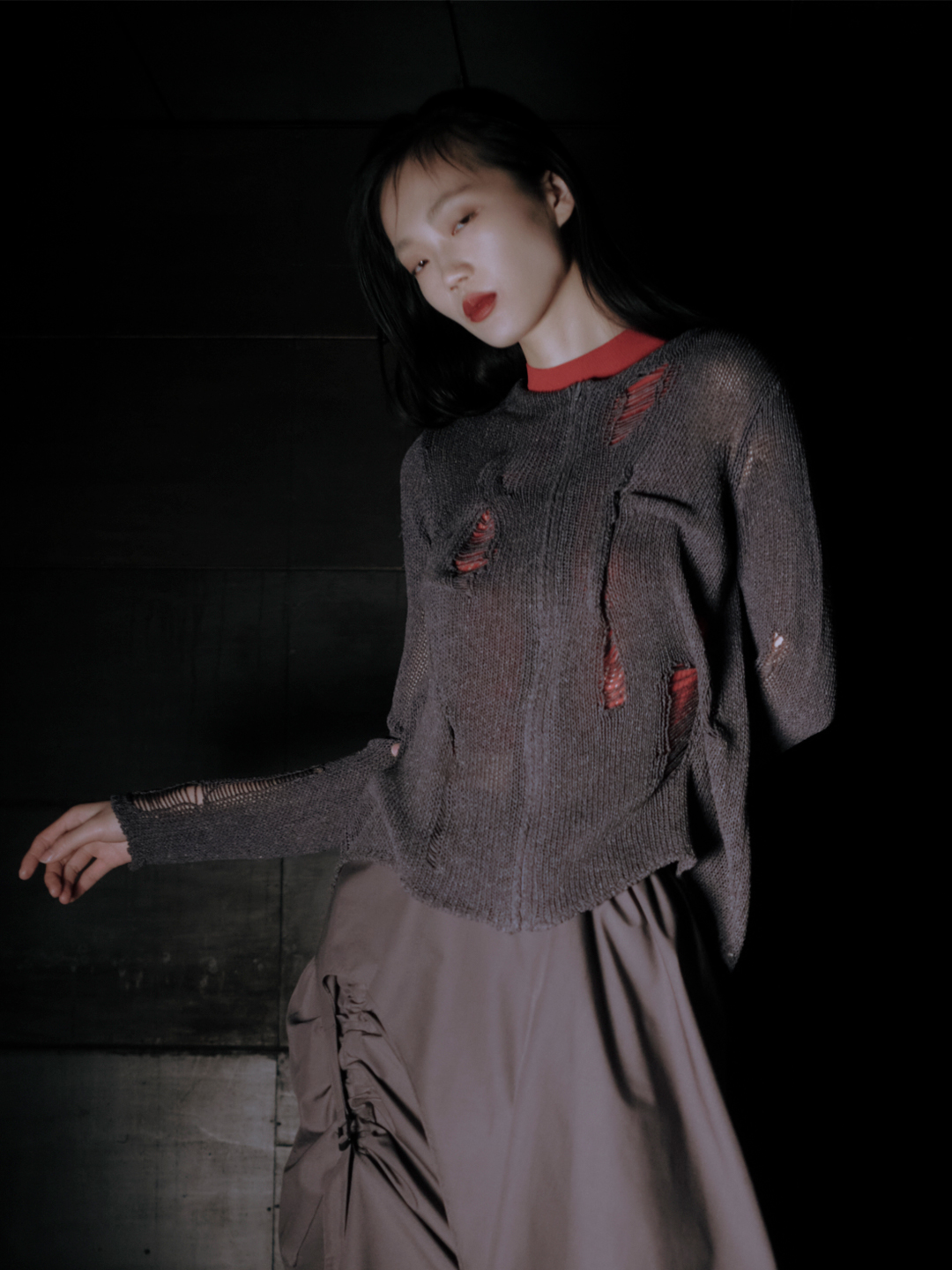 Temel Knit Cardigan/Red｜TĔLOPLAN | テーロプランの公式オンラインストア