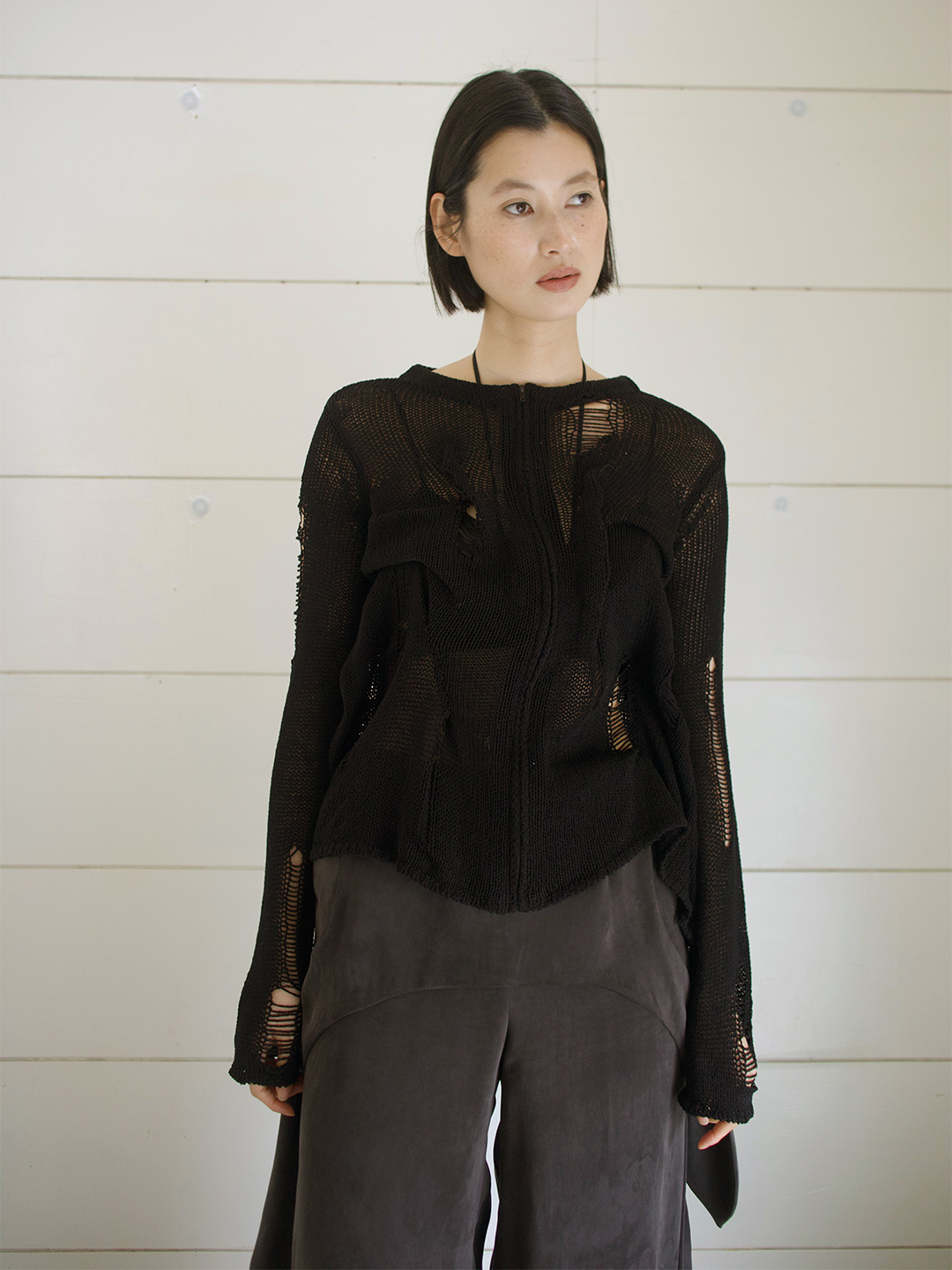 美品TELOPLAN (テーロプラン) /Temel Knit Cardigan Temel Knit Cardigan/Red｜TĔLOPLAN | テーロプランの公式オンラインストア