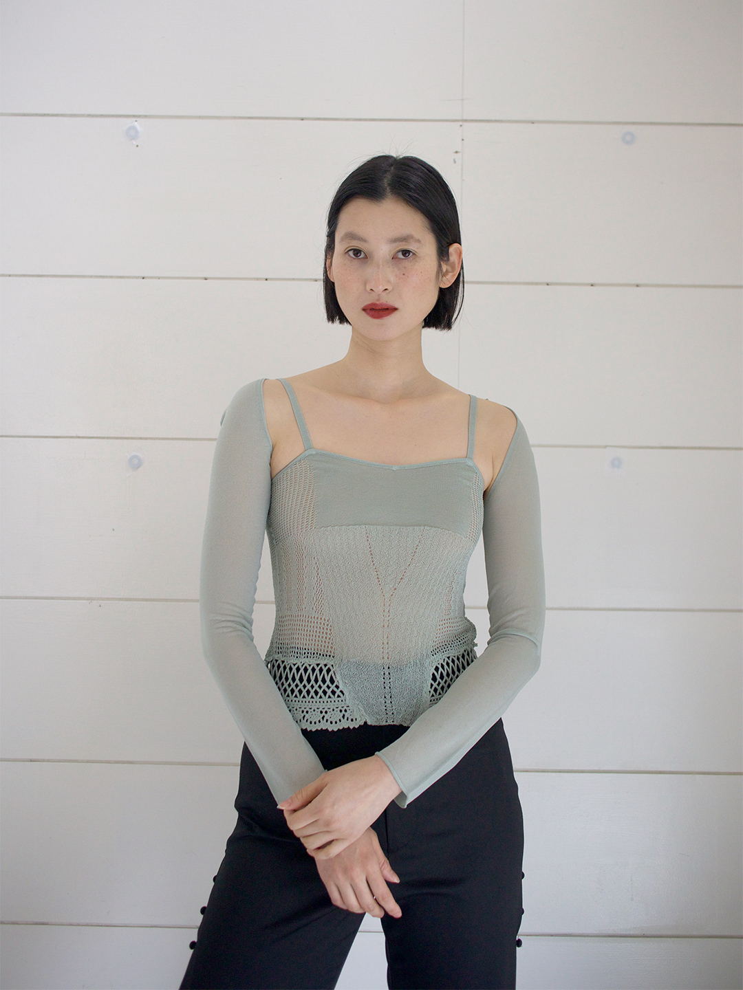 Ismet Knit Top/Mint｜TĔLOPLAN | テーロプランの公式オンラインストア