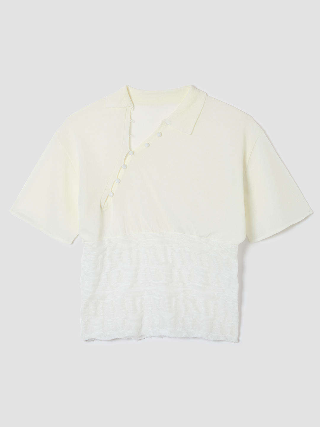 Yekta Knit Polo Relax Fit 詳細画像 White 1