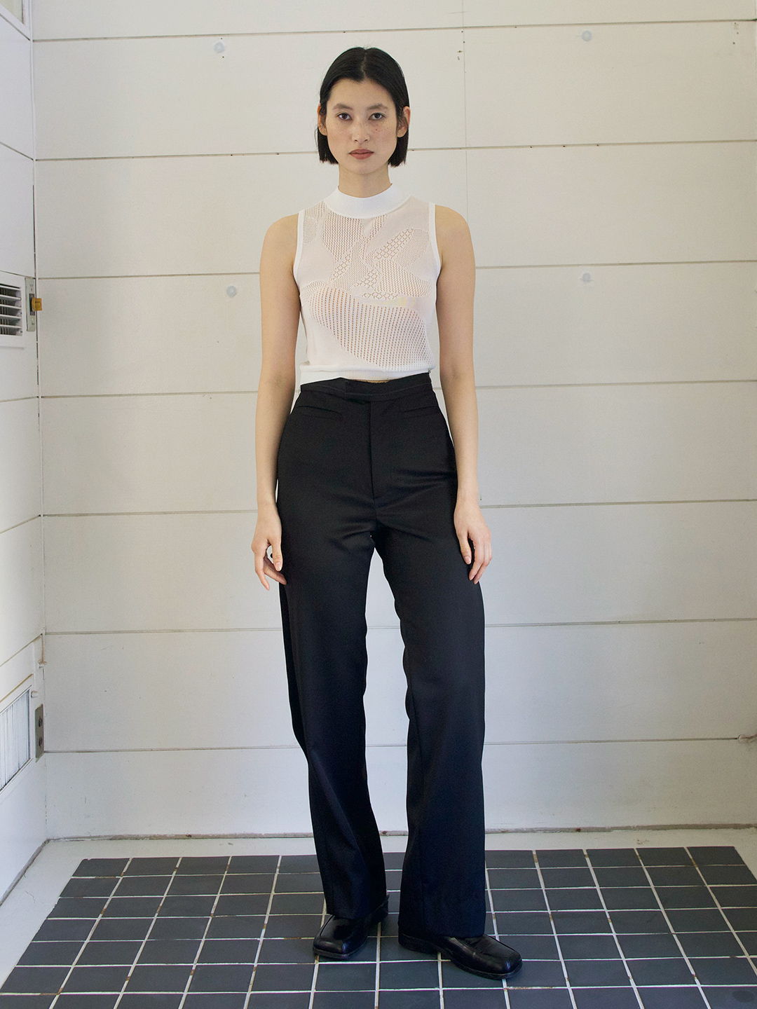 Efe Knit Tank Top/White｜TĔLOPLAN | テーロプランの公式オンラインストア