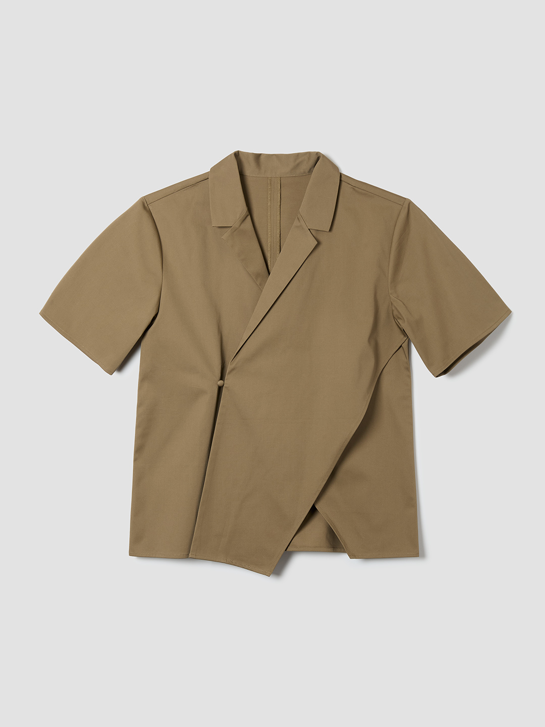 Avni Open Collar Shirt 詳細画像 Khaki 1