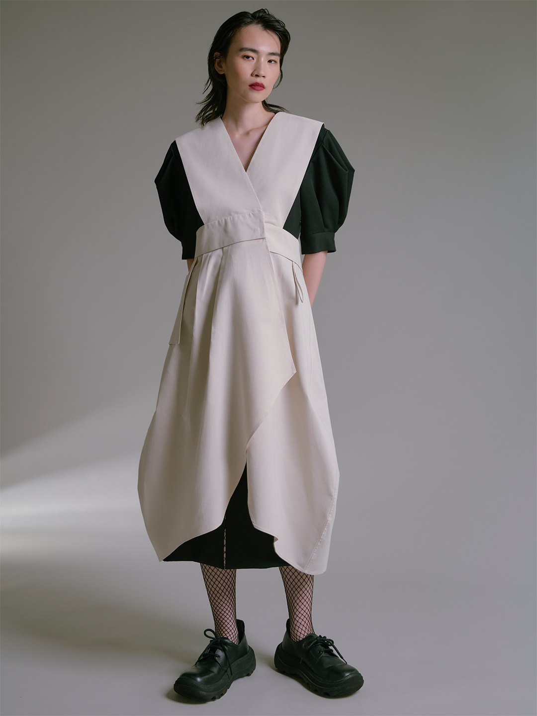 TATOU APRON DRESS