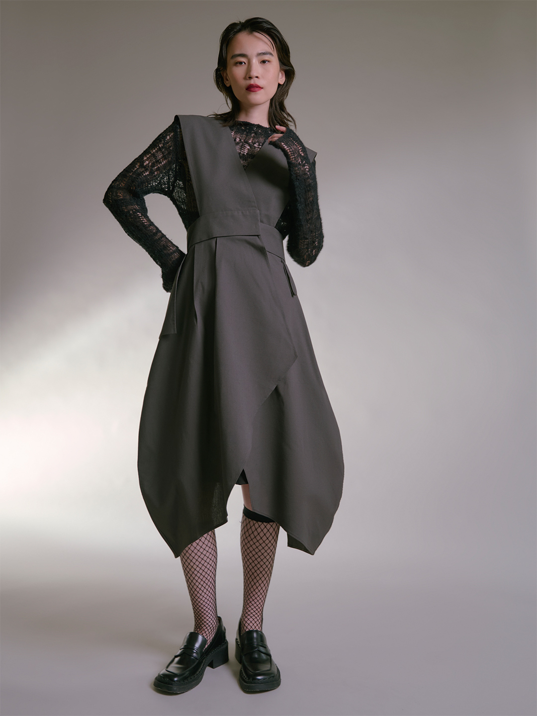 TATOU APRON DRESS